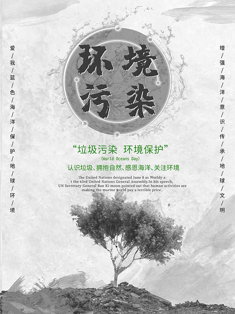 环境污染宣传海报