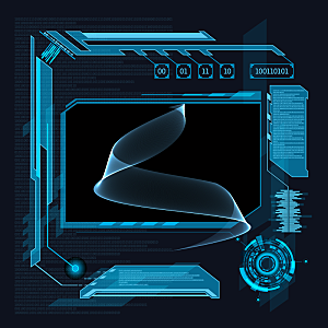 高科技可视化科幻3D科技海报