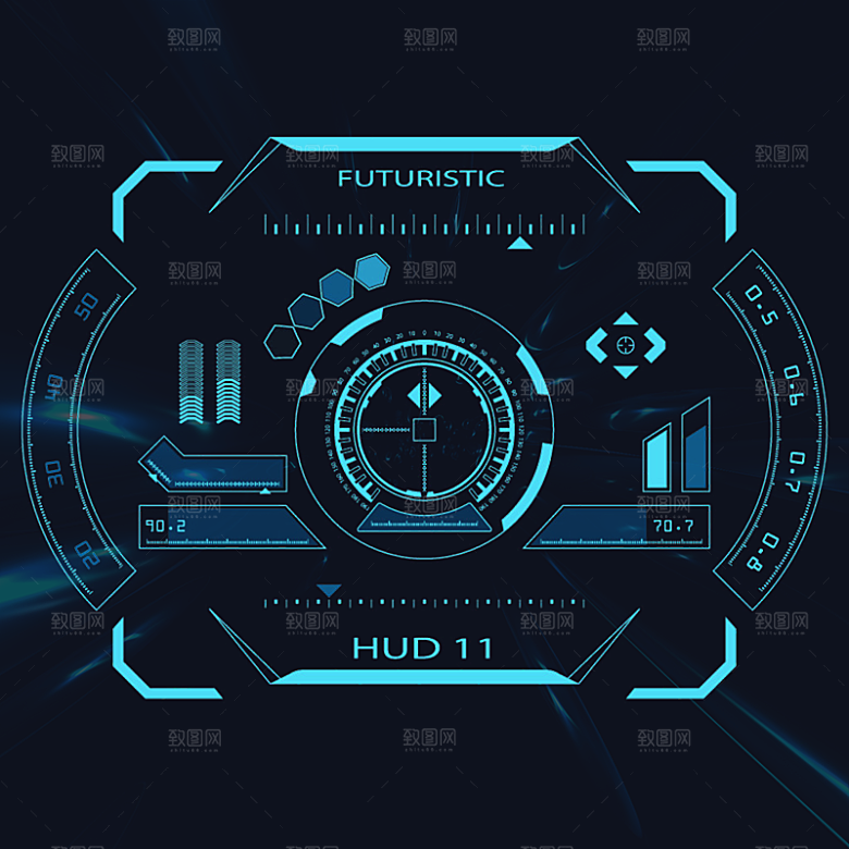 高科技可视化科幻3D科技海报
