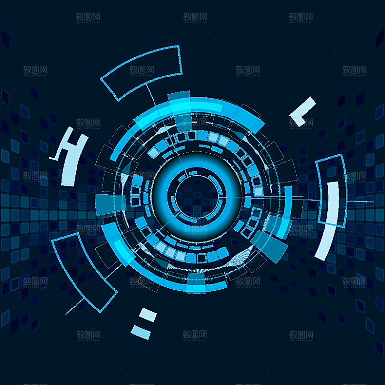 高科技可视化科幻3D科技海报