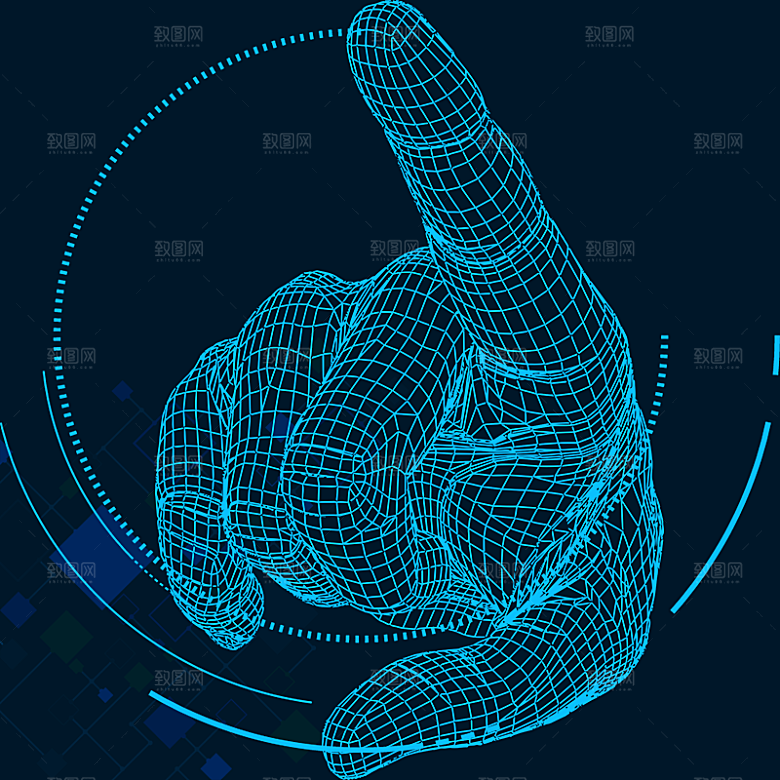 高科技可视化科幻3D科技海报