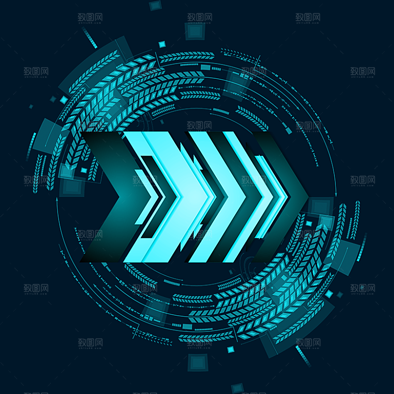 高科技可视化科幻3D科技海报