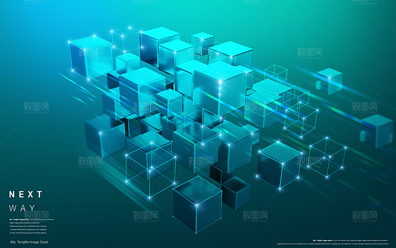高科技可视化科幻3D科技海报
