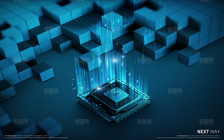 高科技可视化科幻3D科技海报