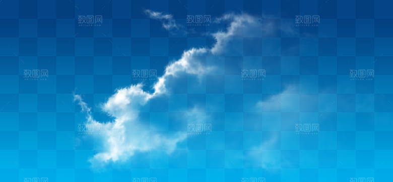 高清天空云朵素材合成海报