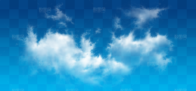 高清天空云朵素材合成海报