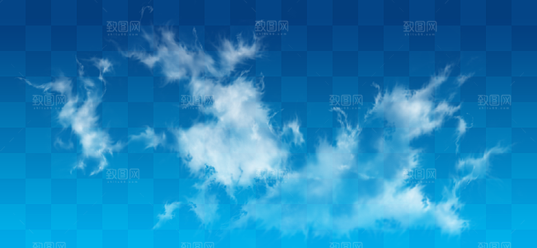 高清天空云朵素材合成海报