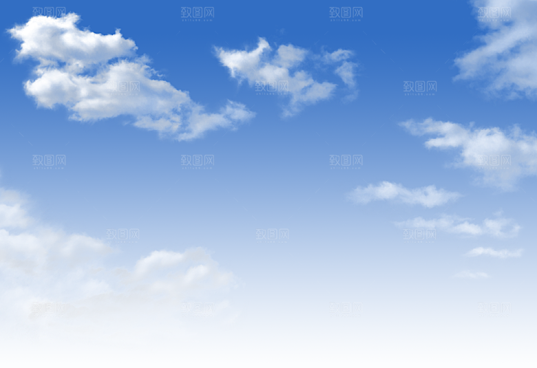 高清天空云朵素材合成海报
