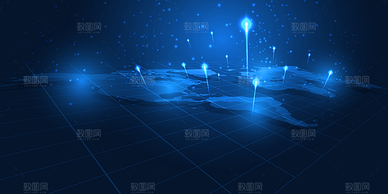 高科技可视化科幻3D科技海报