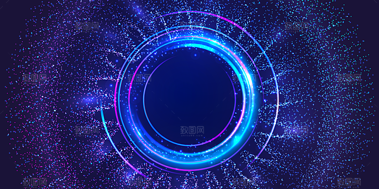高科技可视化科幻3D科技海报