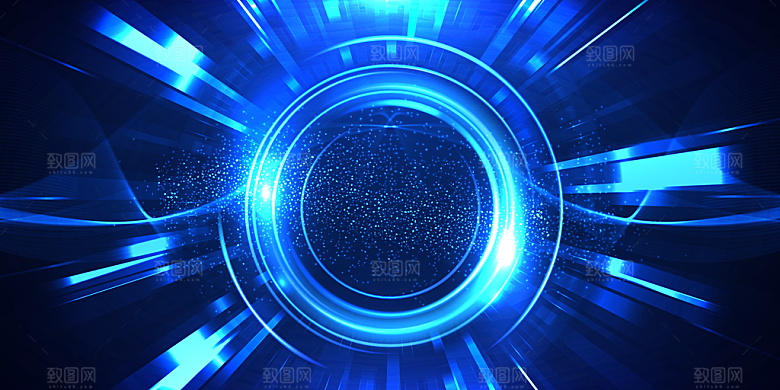 高科技可视化科幻3D科技海报
