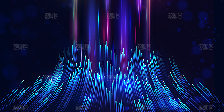 高科技可视化科幻3D科技海报