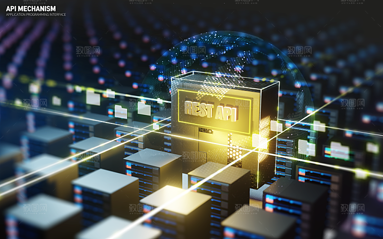高科技可视化科幻3D科技海报