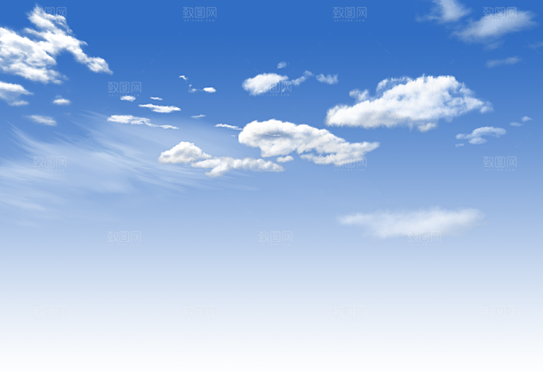 高清天空云朵素材合成海报