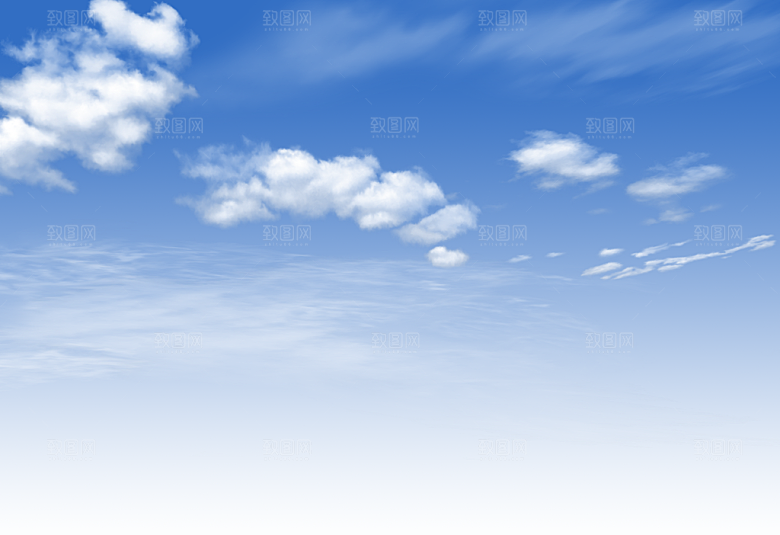 高清天空云朵素材合成海报