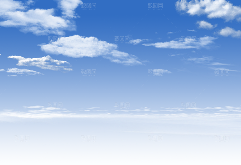 高清天空云朵素材合成海报