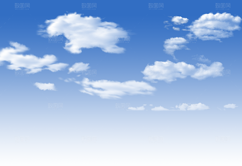 高清天空云朵素材合成海报