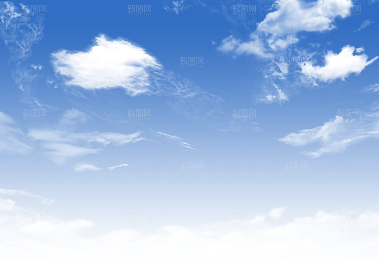高清天空云朵素材合成海报