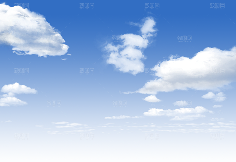 高清天空云朵素材合成海报