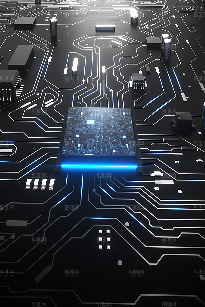高科技可视化科幻3D科技海报