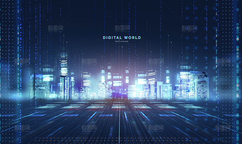 高科技可视化科幻3D科技海报