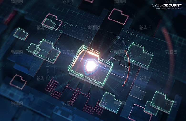 高科技可视化科幻3D科技海报