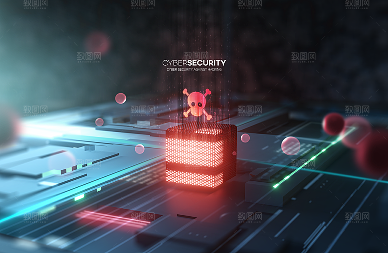 高科技可视化科幻3D科技海报