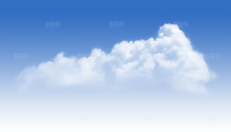 高清天空云朵素材合成海报