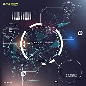 高科技可视化科幻3D科技海报