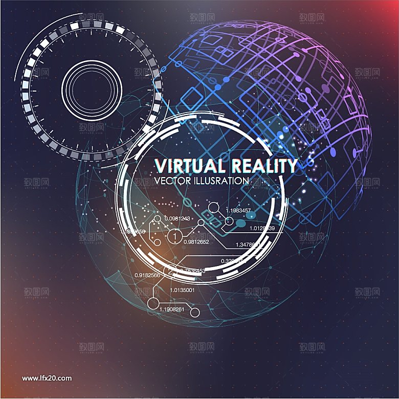 高科技可视化科幻3D科技海报