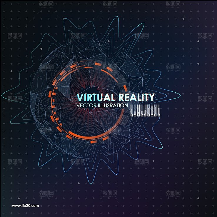 高科技可视化科幻3D科技海报