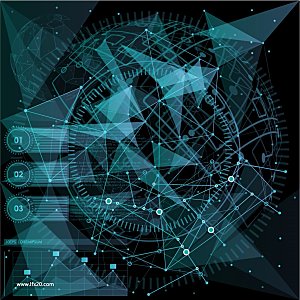 高科技可视化科幻3D科技海报