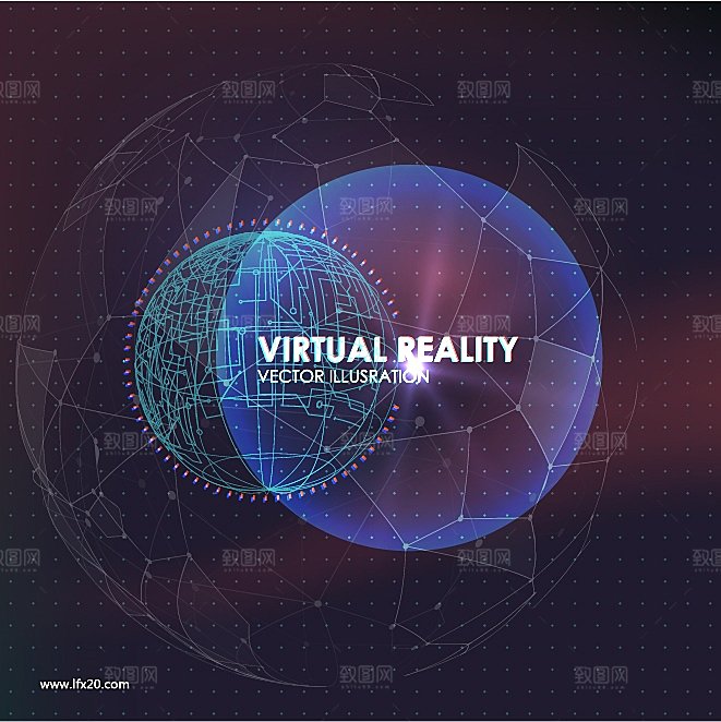 高科技可视化科幻3D科技海报