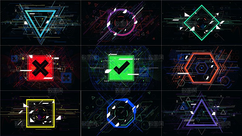 高科技可视化科幻3D科技海报