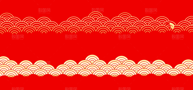 中式云纹花纹底纹