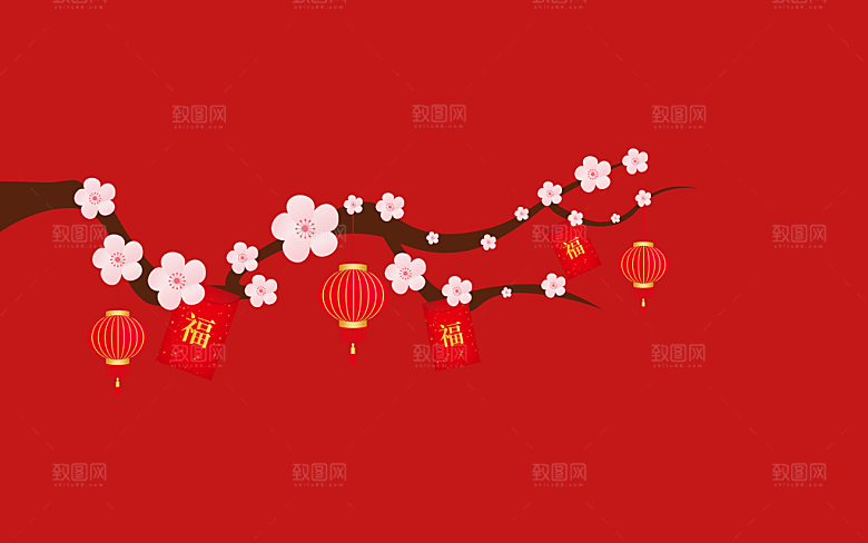 传统梅花装饰素材