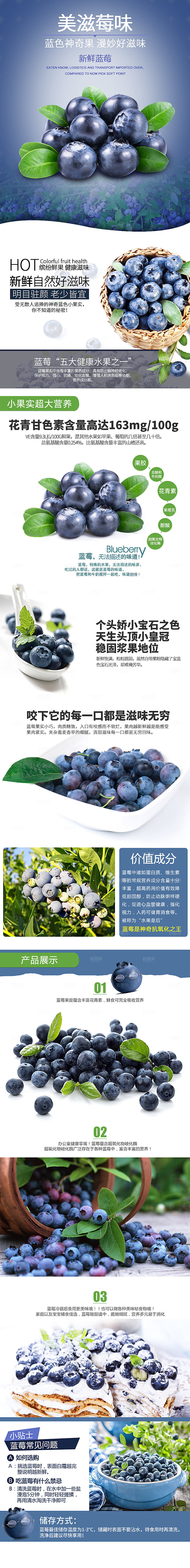 电商淘宝店铺水果类详情页