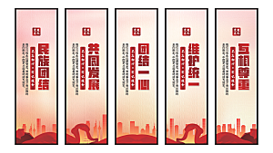 民族团结党建挂画