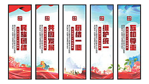 民族团结党建挂画系列