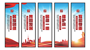 民族团结党建挂画系列