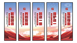 民族团结党建挂画