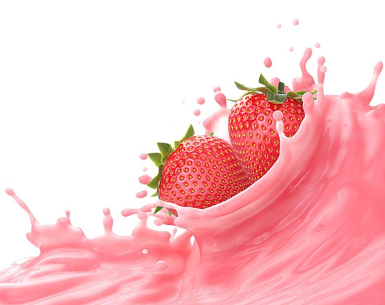 草莓水果素材设计
