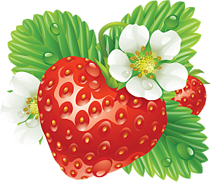 草莓水果素材设计