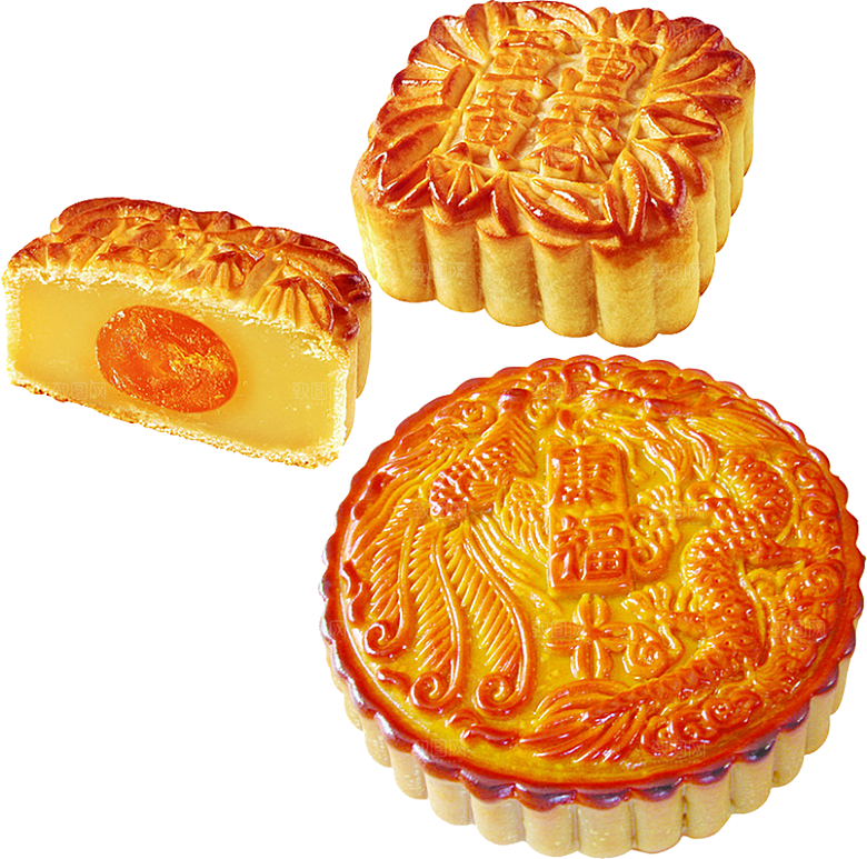 中秋节月饼元素素材设计