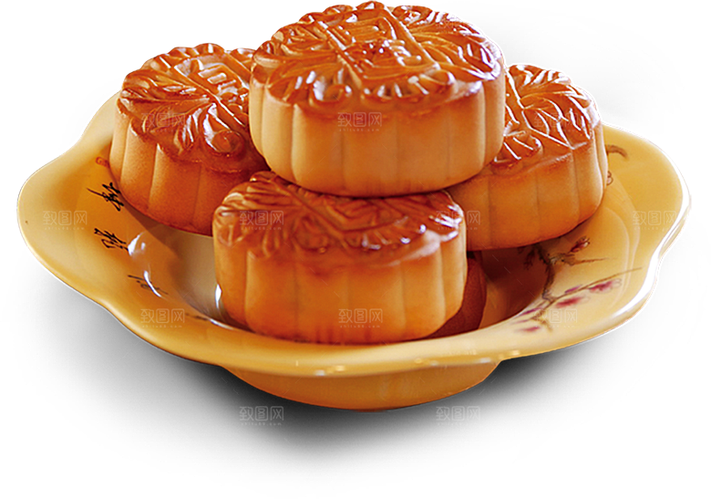中秋节月饼元素素材设计