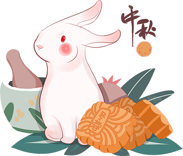 中秋节月饼元素素材设计