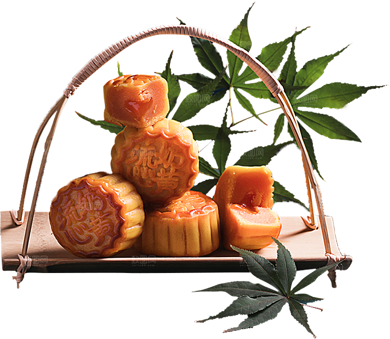 中秋节月饼元素素材设计