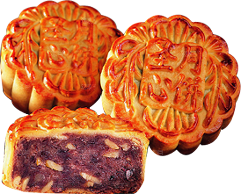 中秋节月饼元素素材