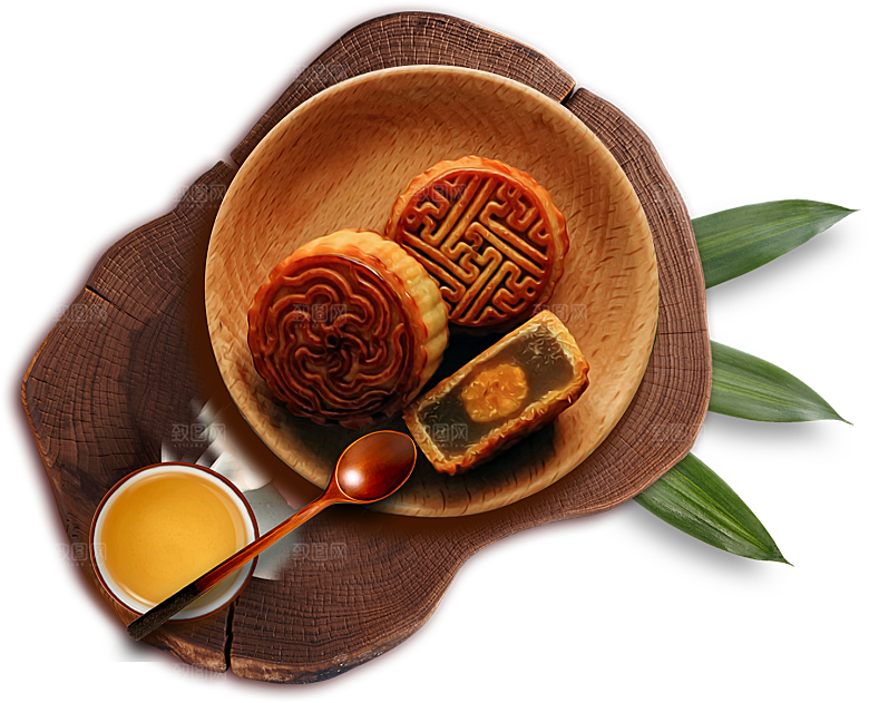 中秋节月饼元素素材