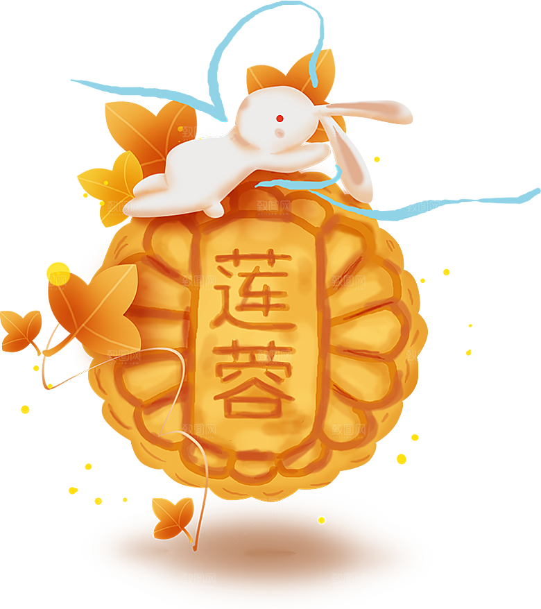 中秋节月饼元素素材